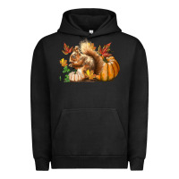 Pigment Black Fall Squirrel Urban Hoodie - LillyAllenDesigns