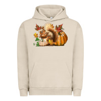 Pigment French Oak Fall Squirrel Urban Hoodie - LillyAllenDesigns