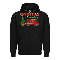 Black christmas is coming Zipper Hoodie - BundleAndBundleShop