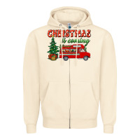 Sandshell christmas is coming Zipper Hoodie - BundleAndBundleShop