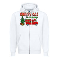White christmas is coming Zipper Hoodie - BundleAndBundleShop
