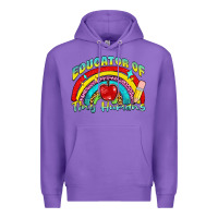 Purple educator of tiny humans Premium Hoodie - NancyCooperArtShop