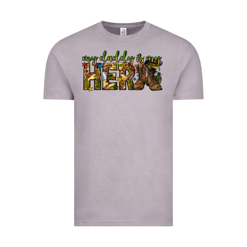 My Daddy Is My Hero Army Western Vintage Tee by texasbilliewilder | Teevron