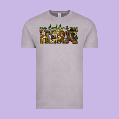 Vintage Tee my daddy is my hero army western