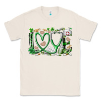 Natural st.patricks love nurse Classic Tee - RacoonDesign