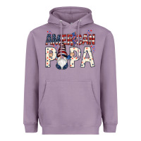 Lavender american papa with gnome Heavyweight Hoodie - NancyCooperArtShop