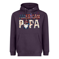 Plum american papa with gnome Heavyweight Hoodie - NancyCooperArtShop