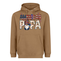 Toasted Coconut american papa with gnome Heavyweight Hoodie - NancyCooperArtShop