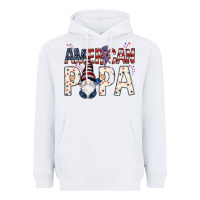 White american papa with gnome Heavyweight Hoodie - NancyCooperArtShop