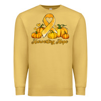 Antique Gold childhood cancer awareness month harvesting hope Premium Sweatshirt - Jasminsmagicworld