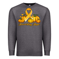 Charcoal Heather childhood cancer awareness month harvesting hope Premium Sweatshirt - Jasminsmagicworld