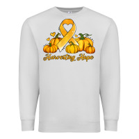 Dove Grey childhood cancer awareness month harvesting hope Premium Sweatshirt - Jasminsmagicworld