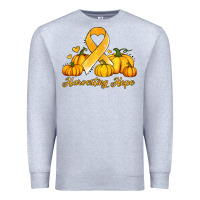 Heather Grey childhood cancer awareness month harvesting hope Premium Sweatshirt - Jasminsmagicworld