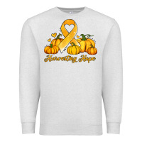 Oatmeal Heather childhood cancer awareness month harvesting hope Premium Sweatshirt - Jasminsmagicworld