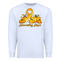 White childhood cancer awareness month harvesting hope Premium Sweatshirt - Jasminsmagicworld