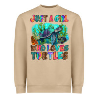 Just A Girl Who Loves Turtles Heavyweight Sweatshirt | Teevron
