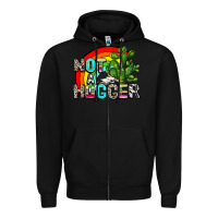 Black not a hugger Zipper Hoodie - AdoDesignShop