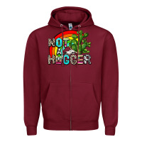 Burgundy not a hugger Zipper Hoodie - AdoDesignShop