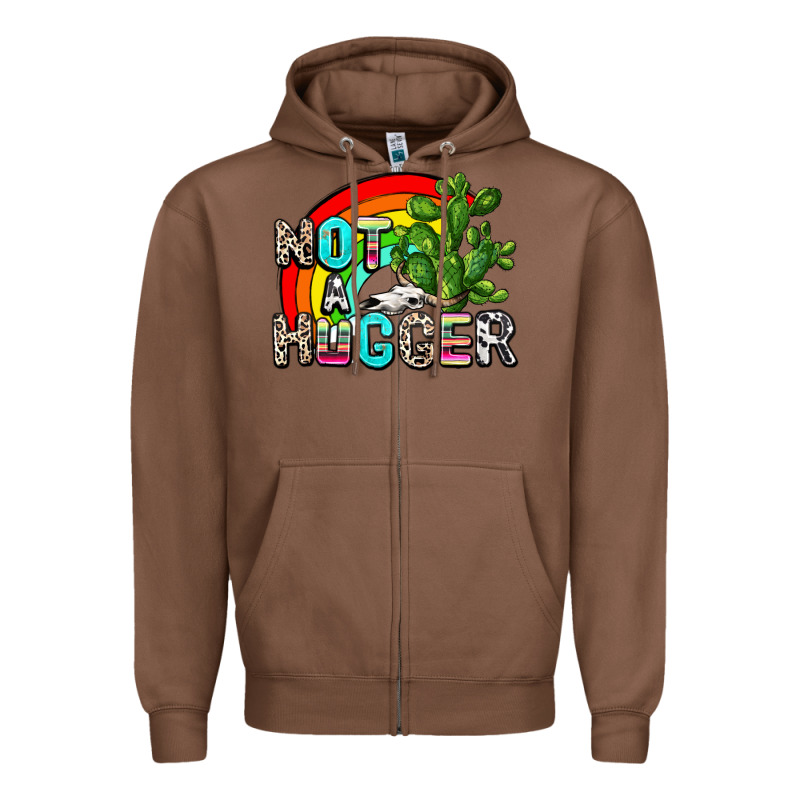 Not A Hugger Zipper Hoodie by AdoDesignShop | Teevron