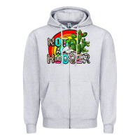 Heather Grey not a hugger Zipper Hoodie - AdoDesignShop