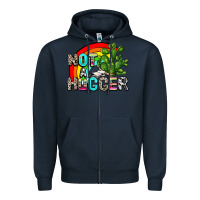 Navy not a hugger Zipper Hoodie - AdoDesignShop