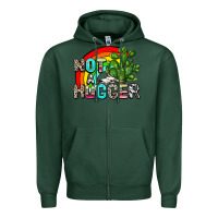 Sports Green not a hugger Zipper Hoodie - AdoDesignShop