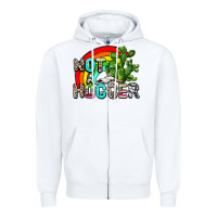 White not a hugger Zipper Hoodie - AdoDesignShop