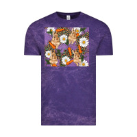 Cloud Purple easter bunny carrot daisys leopard glitter Vintage Tee - RanaPortraitStore