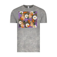 Cloud Rock easter bunny carrot daisys leopard glitter Vintage Tee - RanaPortraitStore