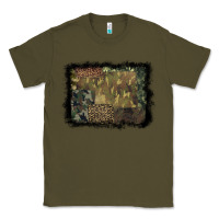 Army Green camouflage leopard background Classic Tee - BarkalooDesign