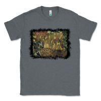 Charcoal Heather camouflage leopard background Classic Tee - BarkalooDesign