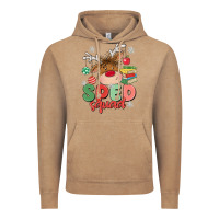 Vintage Coffee sped squad Vintage Hoodie - MaliasSmallBusiness