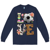 Navy western love soccer Long Sleeve Tee - HRA Design Shop