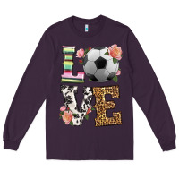 Plum western love soccer Long Sleeve Tee - HRA Design Shop
