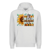 Dove Grey when you can't find the sunshine be the sunshine Premium Hoodie - MaliasSmallBusiness