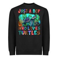 Black just a boy who loves turtles Heavyweight Sweatshirt - RanaPortraitStore