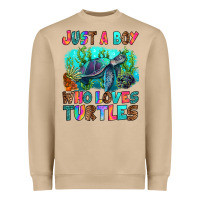 Mushroom just a boy who loves turtles Heavyweight Sweatshirt - RanaPortraitStore