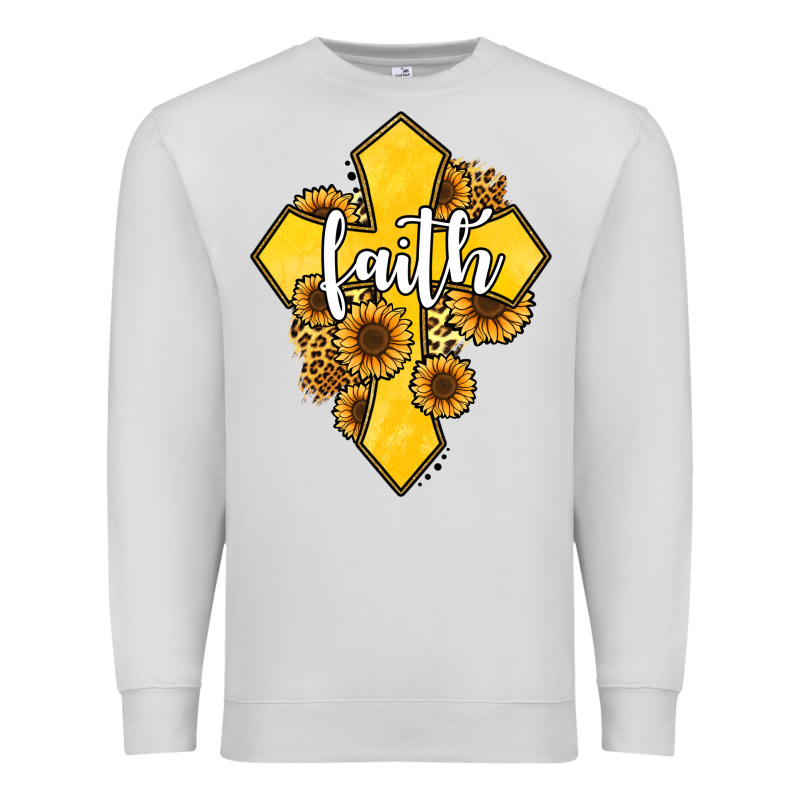 Faith Childhood Cancer Premium Sweatshirt by Jasminsmagicworld | Teevron
