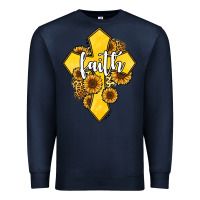 Navy faith childhood cancer Premium Sweatshirt - Jasminsmagicworld