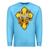 Ocean Blue faith childhood cancer Premium Sweatshirt - Jasminsmagicworld