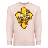 Pale Pink faith childhood cancer Premium Sweatshirt - Jasminsmagicworld
