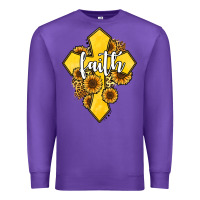 Purple faith childhood cancer Premium Sweatshirt - Jasminsmagicworld