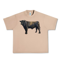 Burro black angus bull Urban Heavy Tee - RanaPortraitStore