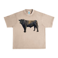 French Oak black angus bull Urban Heavy Tee - RanaPortraitStore