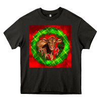 Asphalt christmas red angus calf Heavy Core Tee - LillyAllenDesigns
