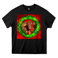 Black christmas red angus calf Heavy Core Tee - LillyAllenDesigns