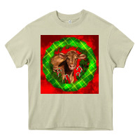 Mossy christmas red angus calf Heavy Core Tee - LillyAllenDesigns
