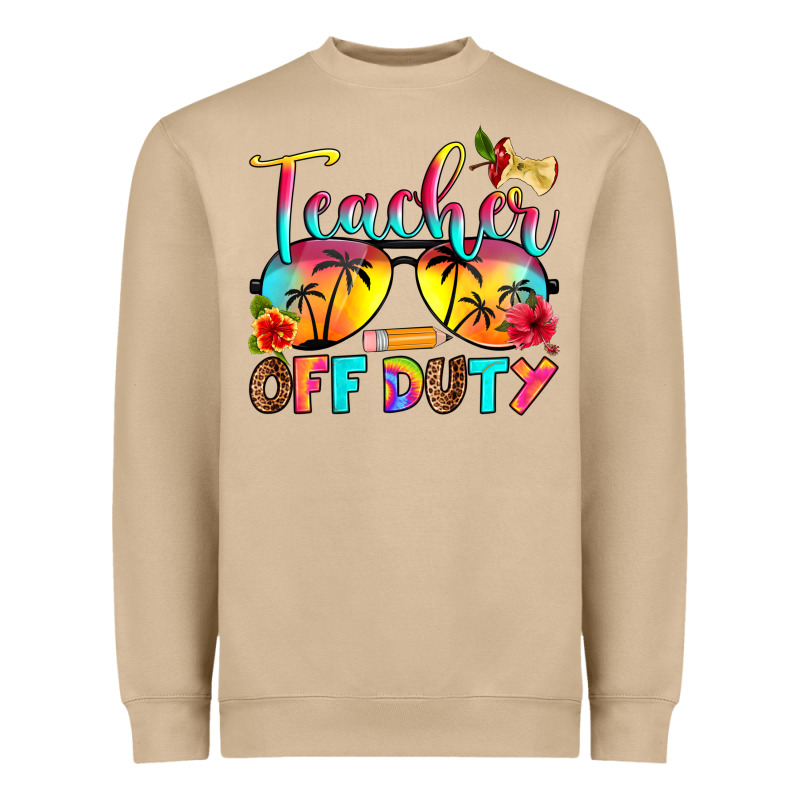 Teacher Off Duty Heavyweight Sweatshirt by RanaPortraitStore | Teevron