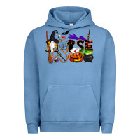 Pigment Pebble Blue Halloween Nurse Urban Hoodie - LillyAllenDesigns