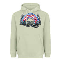 Matcha American rainbow Heavyweight Hoodie - NancyCooperArtShop